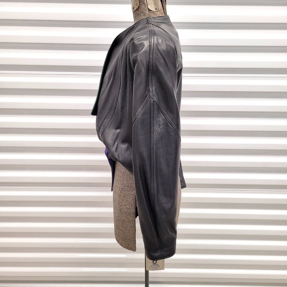 ❌SOLD❌ Vintage 1980s Dero Rocco Leather Jacket Retro M - Picture 4 of 12